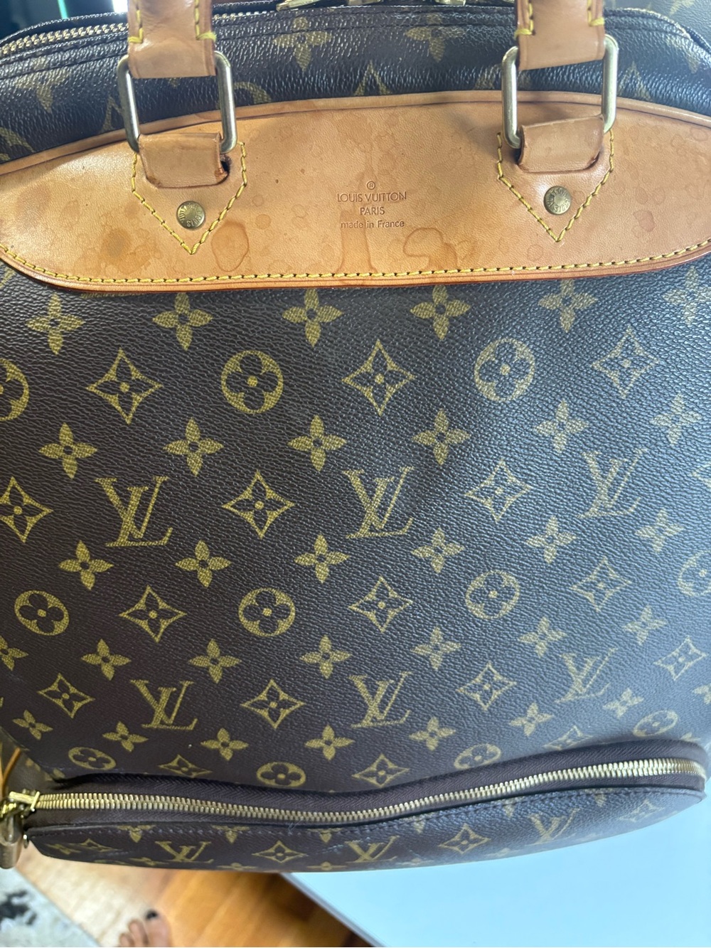 Louis Vuitton Monogram Canvas Dome Satchel with Tan Trim - Picture 6 of 14